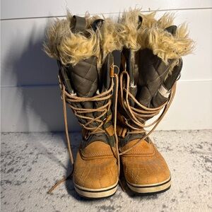 Sorel Tan and Brown Winter Boots